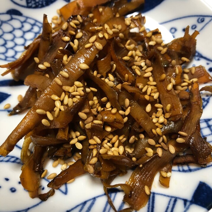 人参の皮 きんぴら